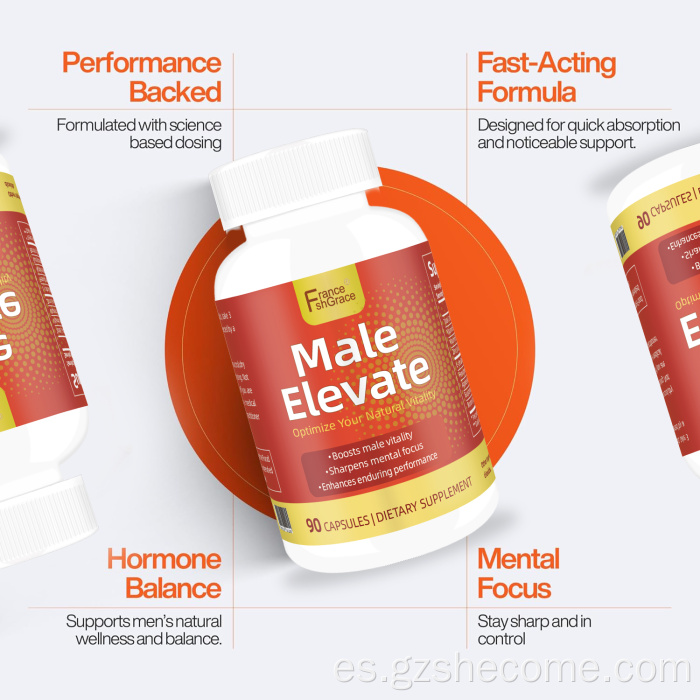 Shecome Male Elevate Cápsulas de apoyo al rendimiento